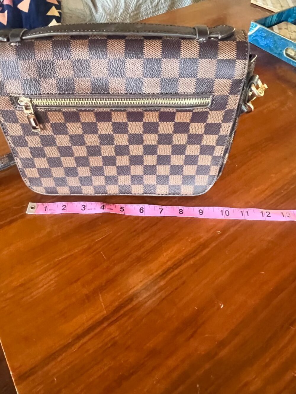 Walmart Checked Crossbody Bag - Picture 5 of 5